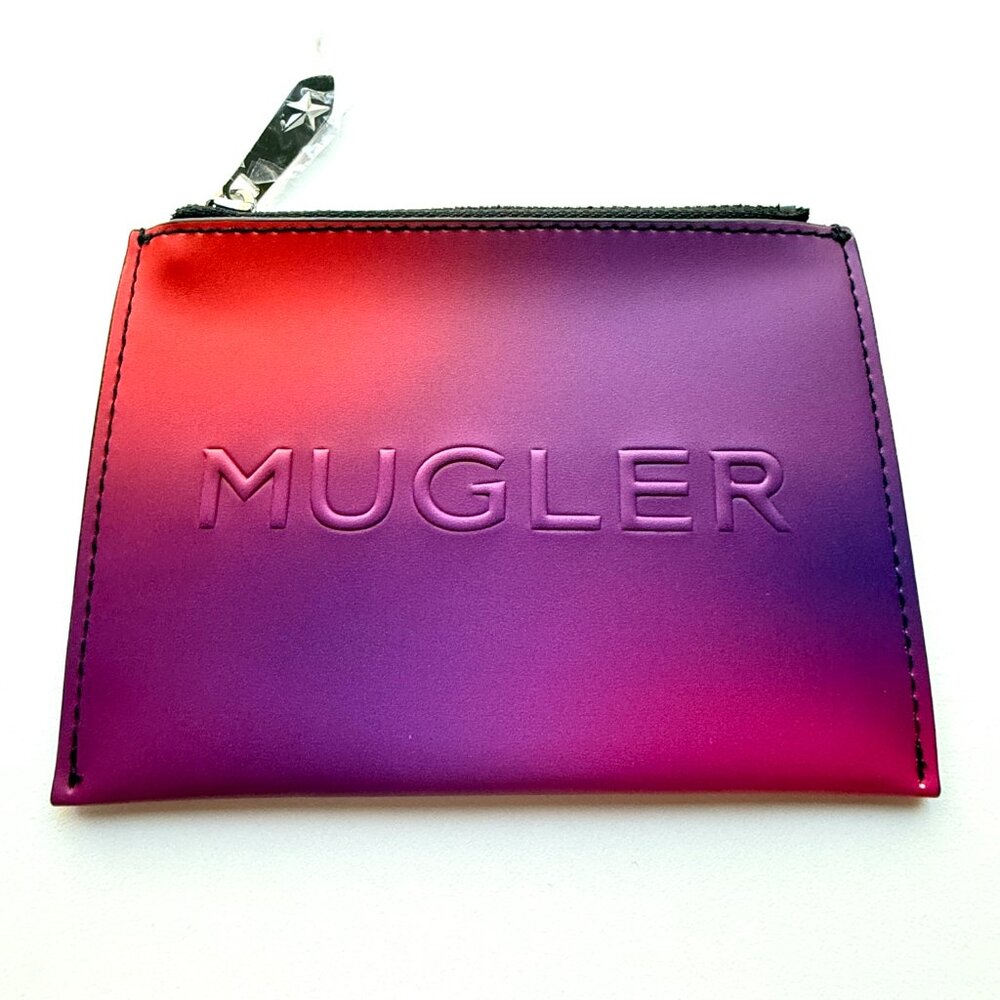 3582 MUGLER WALLET SMALL  COIN PURSE ZIPPERED POUCH